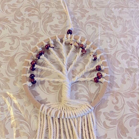 Tree of Life Macrame Wall Hanging 20” - Picture 2 of 3